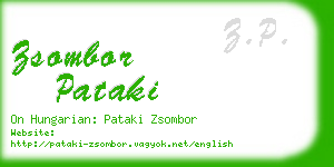 zsombor pataki business card